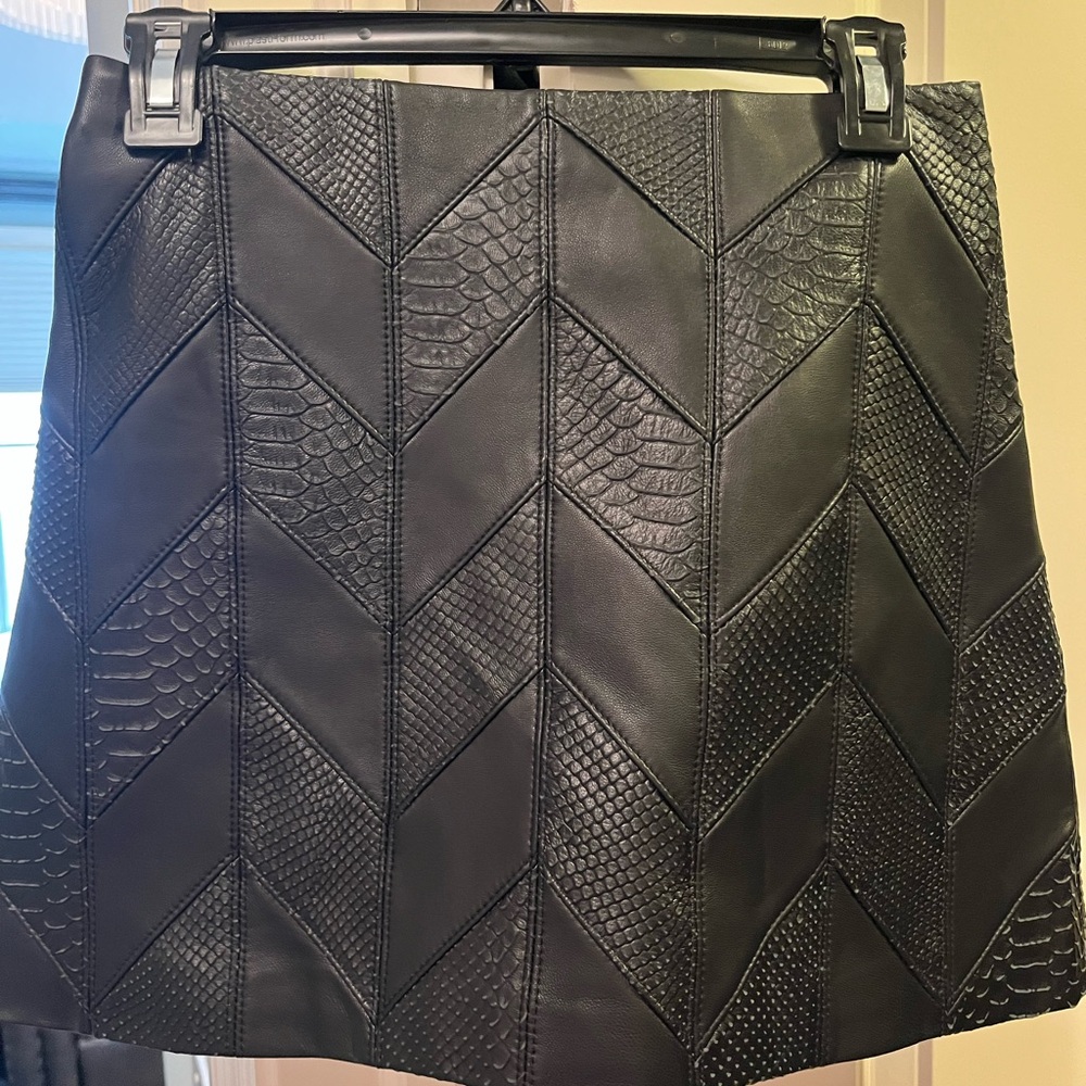 Alice + Olivia Leather Mini Skirt size 2